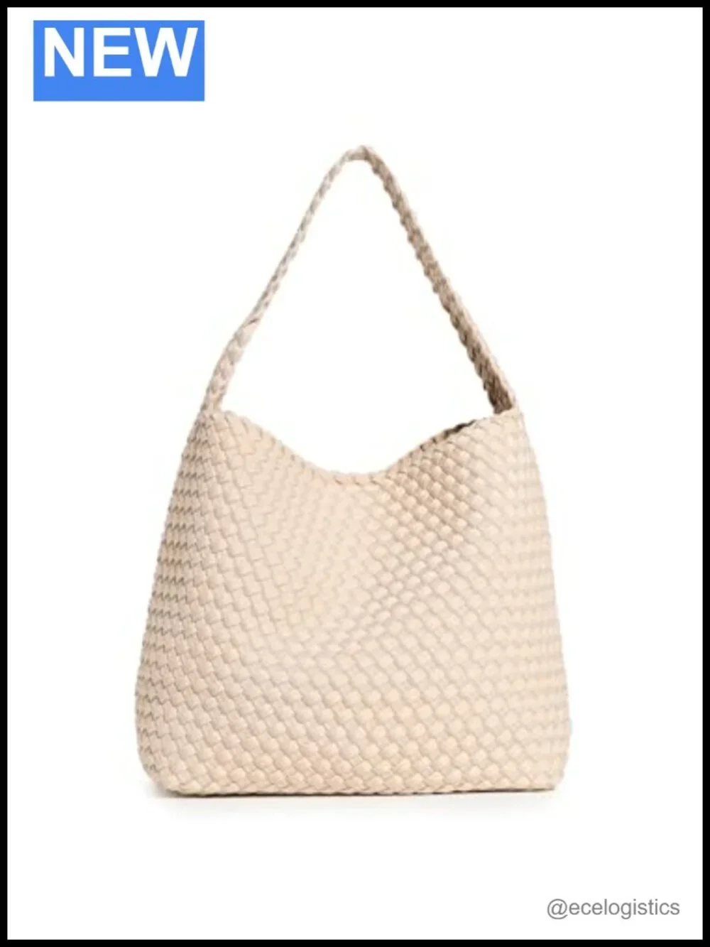 Woven Neoprene Hobo Bag with Zip Pouch